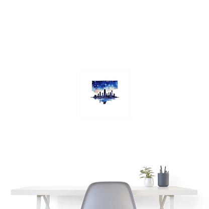 Dallas Skyline - Poster 16x16 - DS Artwork N Design