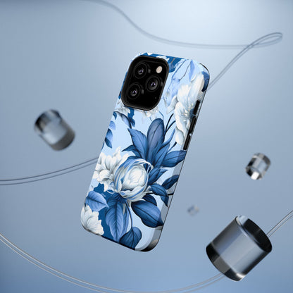 Elegant Blue Floral Phone Case - DS Artwork N Design