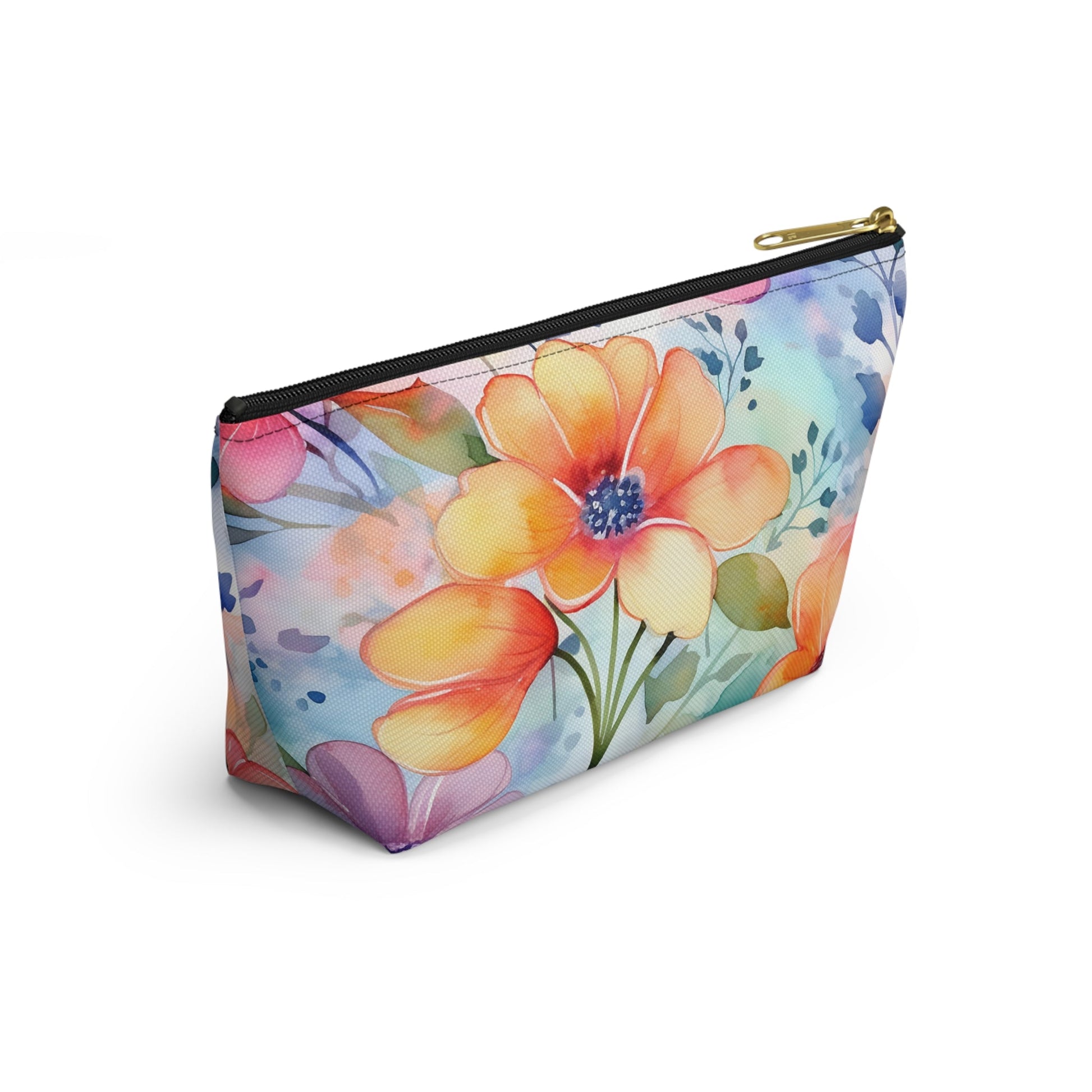 Floral Accessory Pouch - Vibrant Makeup Bag for Nature Lovers - DS Artwork N Design