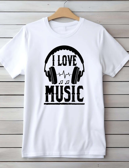 I love music T-shirt - DS Artwork N Design