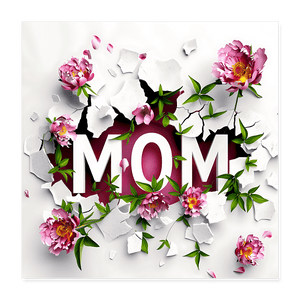 Mom - Poster 16x16 - DS Artwork N Design