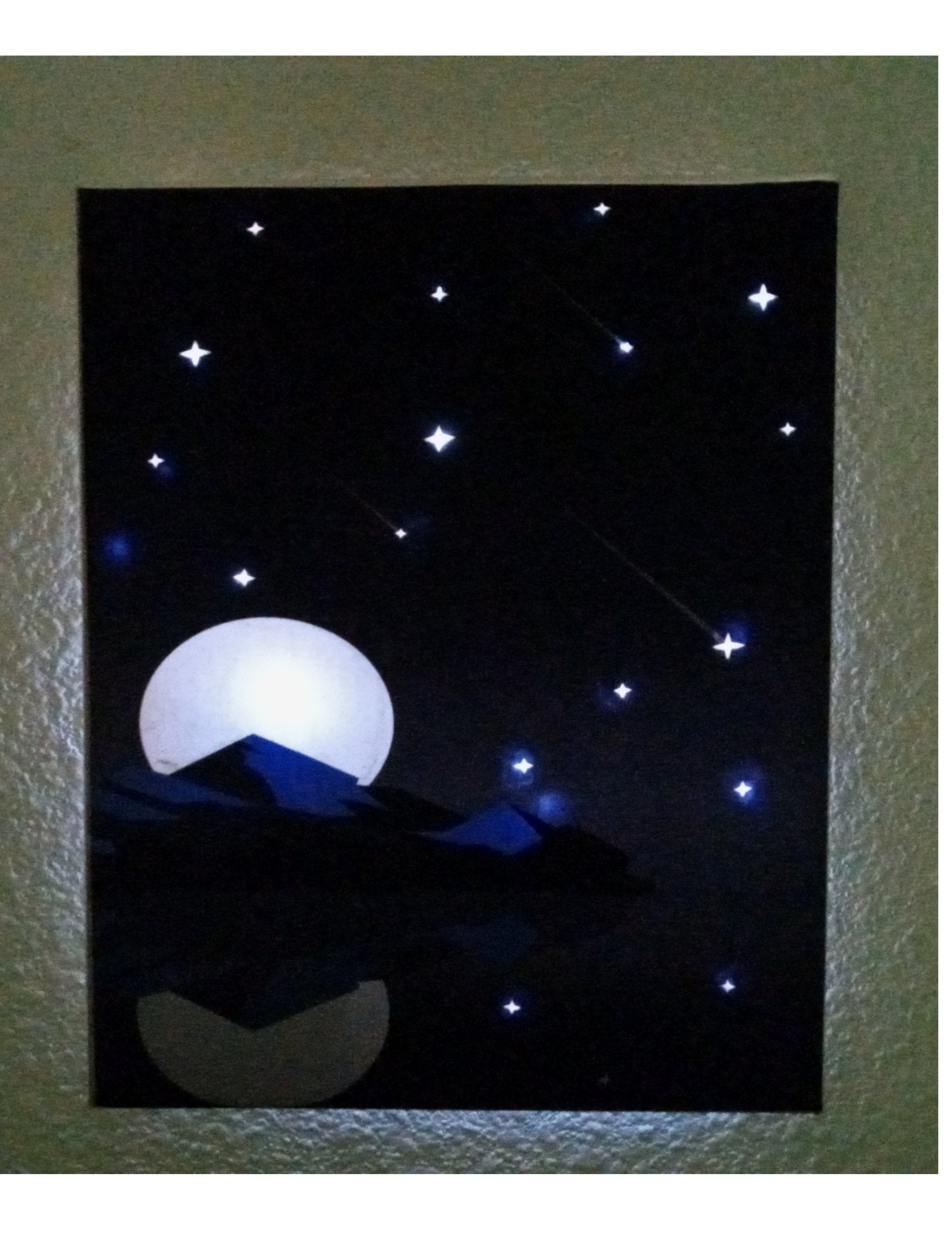 Moon light canvas print 8x10 - DS Artwork N Design