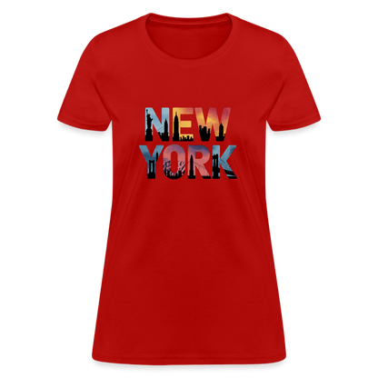 New York Color background - Women's T-Shirt - DS Artwork N Design