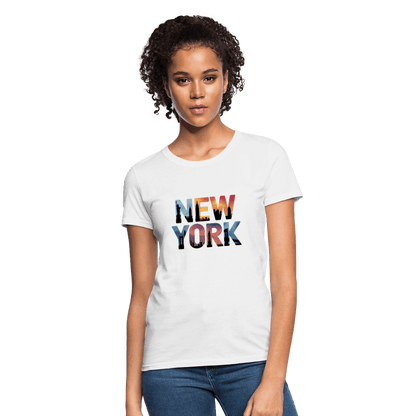 New York Color background - Women's T-Shirt - DS Artwork N Design