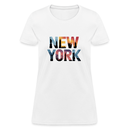 New York Color background - Women's T-Shirt - DS Artwork N Design