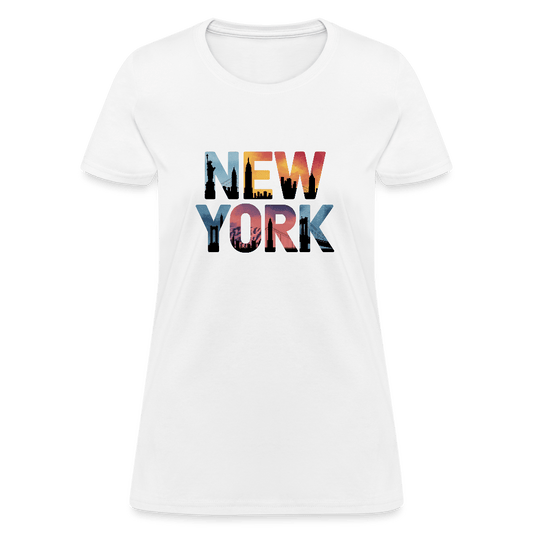 New York Color background - Women's T-Shirt - DS Artwork N Design