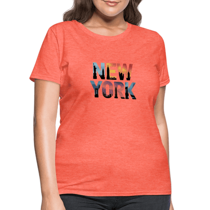 New York Color background - Women's T-Shirt - DS Artwork N Design