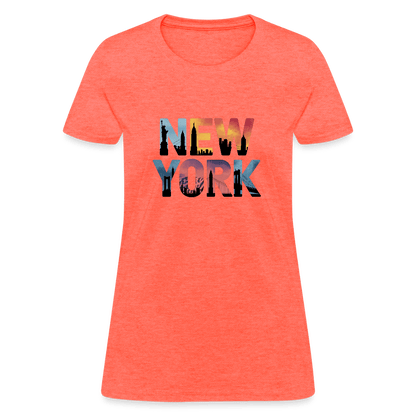 New York Color background - Women's T-Shirt - DS Artwork N Design