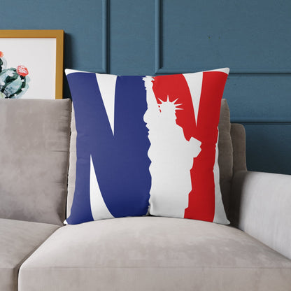 New York Statue of Liberty Poly Canvas Pillow - DS Artwork N Design