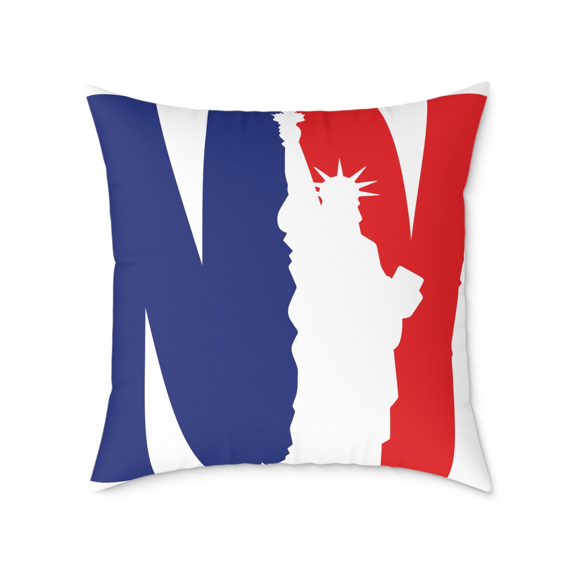 New York Statue of Liberty Poly Canvas Pillow - DS Artwork N Design