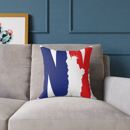 New York Statue of Liberty Poly Canvas Pillow - DS Artwork N Design