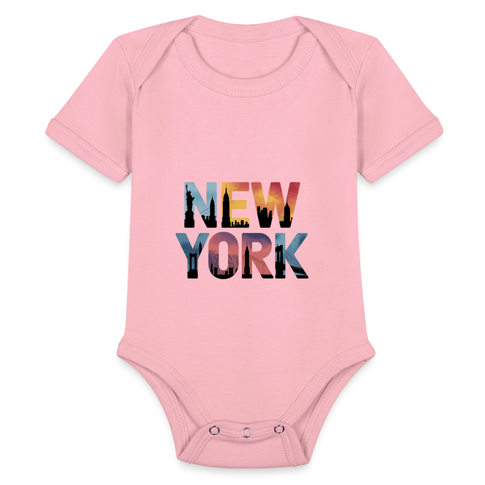 NY Color - Organic Short Sleeve Baby Bodysuit - DS Artwork N Design