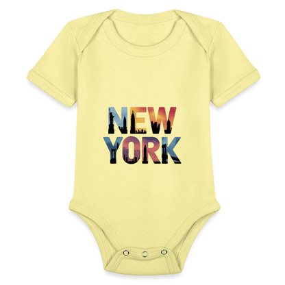 NY Color - Organic Short Sleeve Baby Bodysuit - DS Artwork N Design