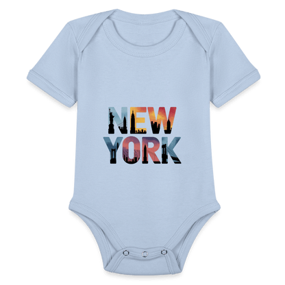 NY Color - Organic Short Sleeve Baby Bodysuit - DS Artwork N Design