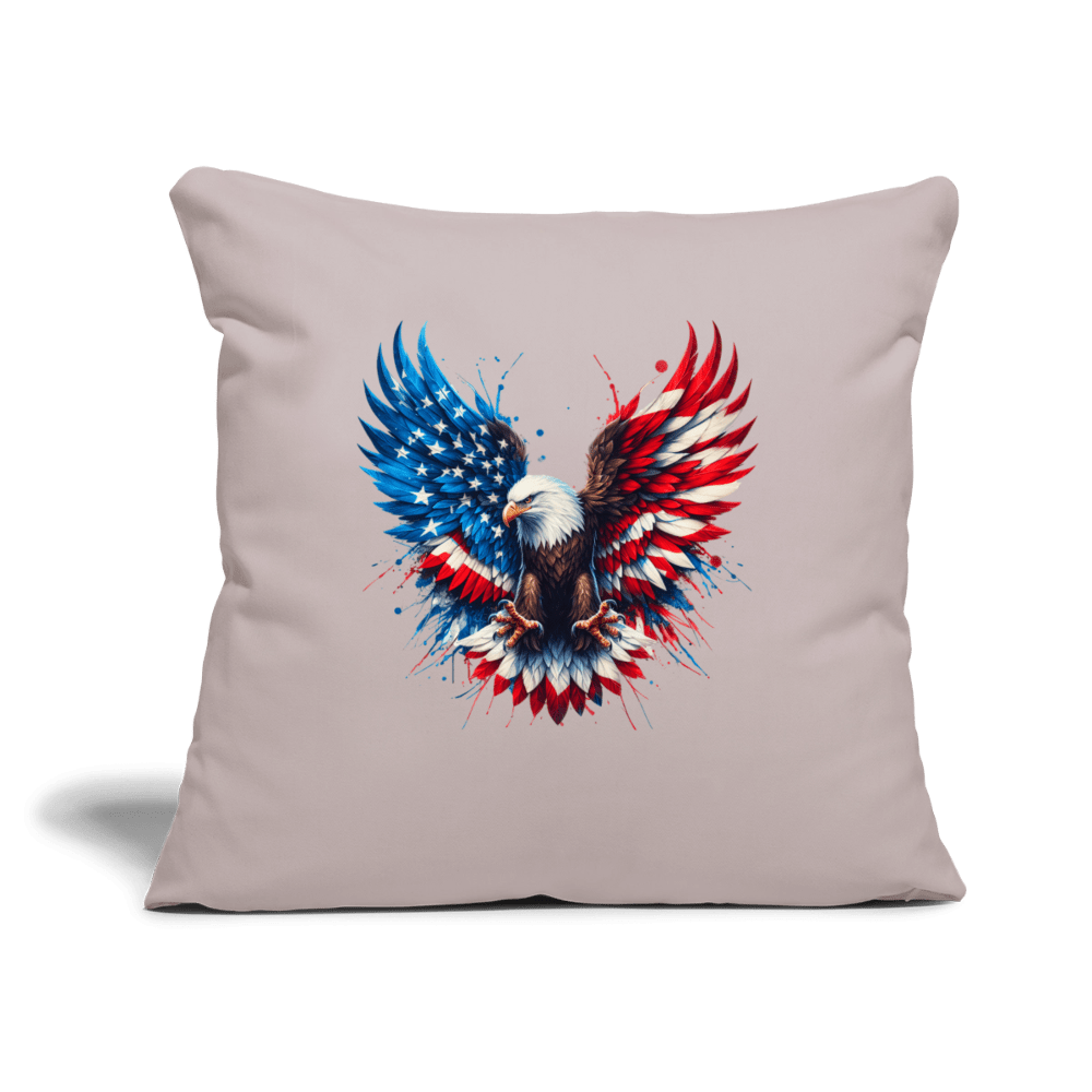 Patriot Eagle - Throw Pillow Cover 18” x 18” - DS Artwork N Design