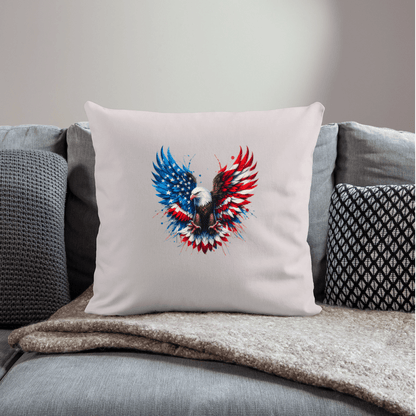 Patriot Eagle - Throw Pillow Cover 18” x 18” - DS Artwork N Design