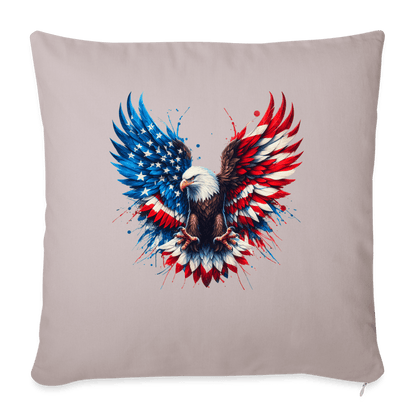 Patriot Eagle - Throw Pillow Cover 18” x 18” - DS Artwork N Design
