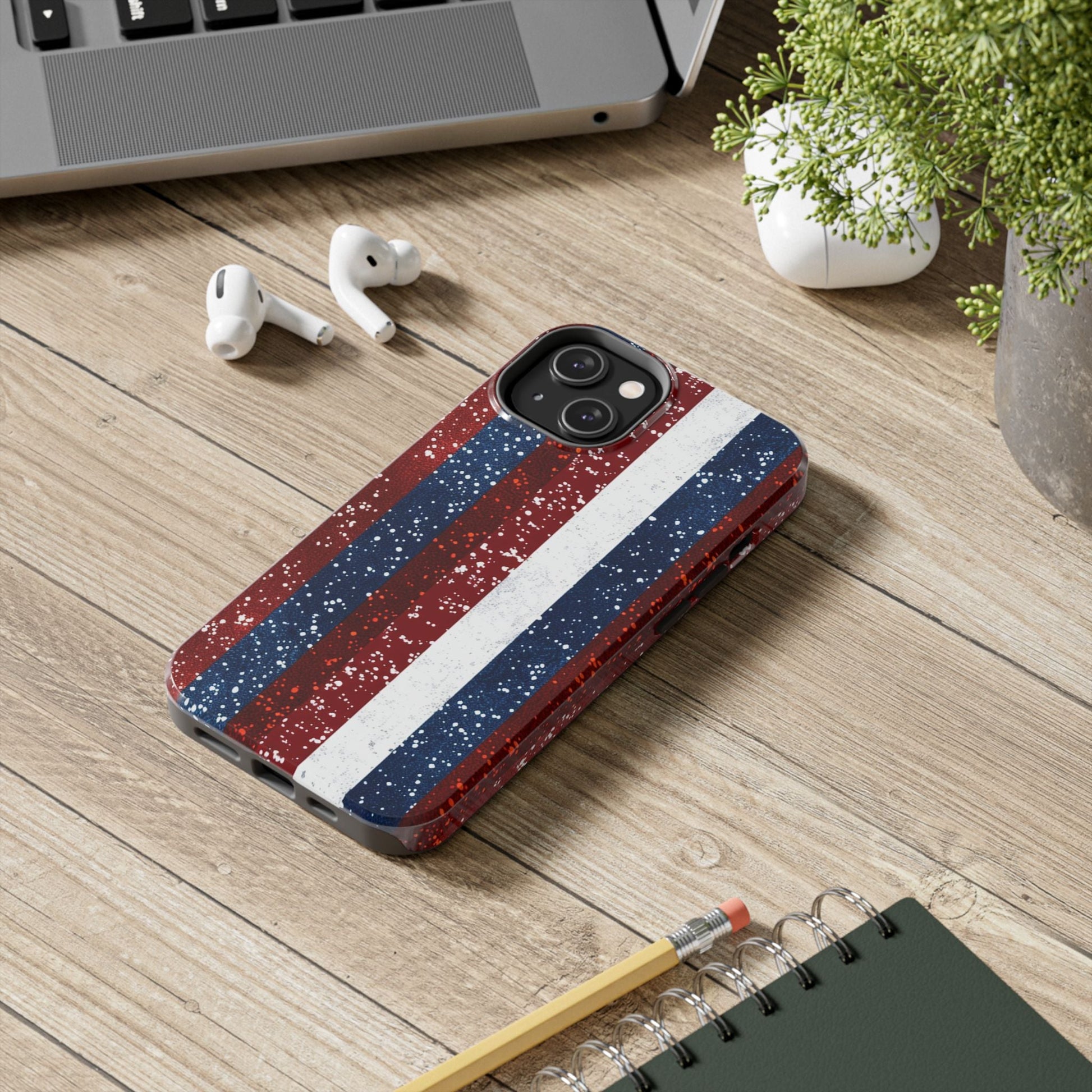 Patriotic Glitter Tough Phone Case - DS Artwork N Design