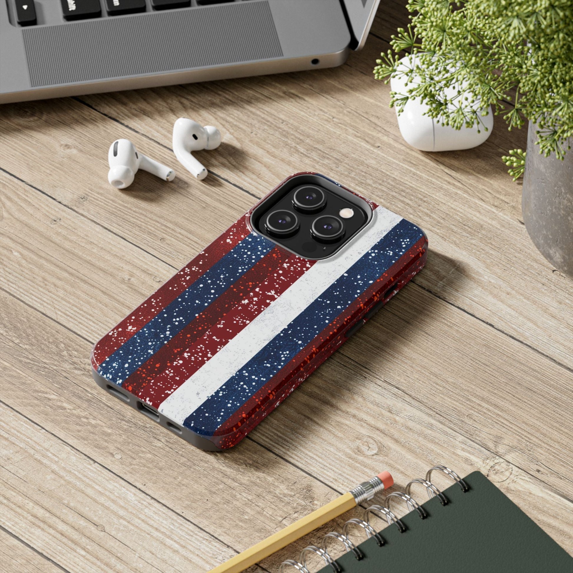 Patriotic Glitter Tough Phone Case - DS Artwork N Design