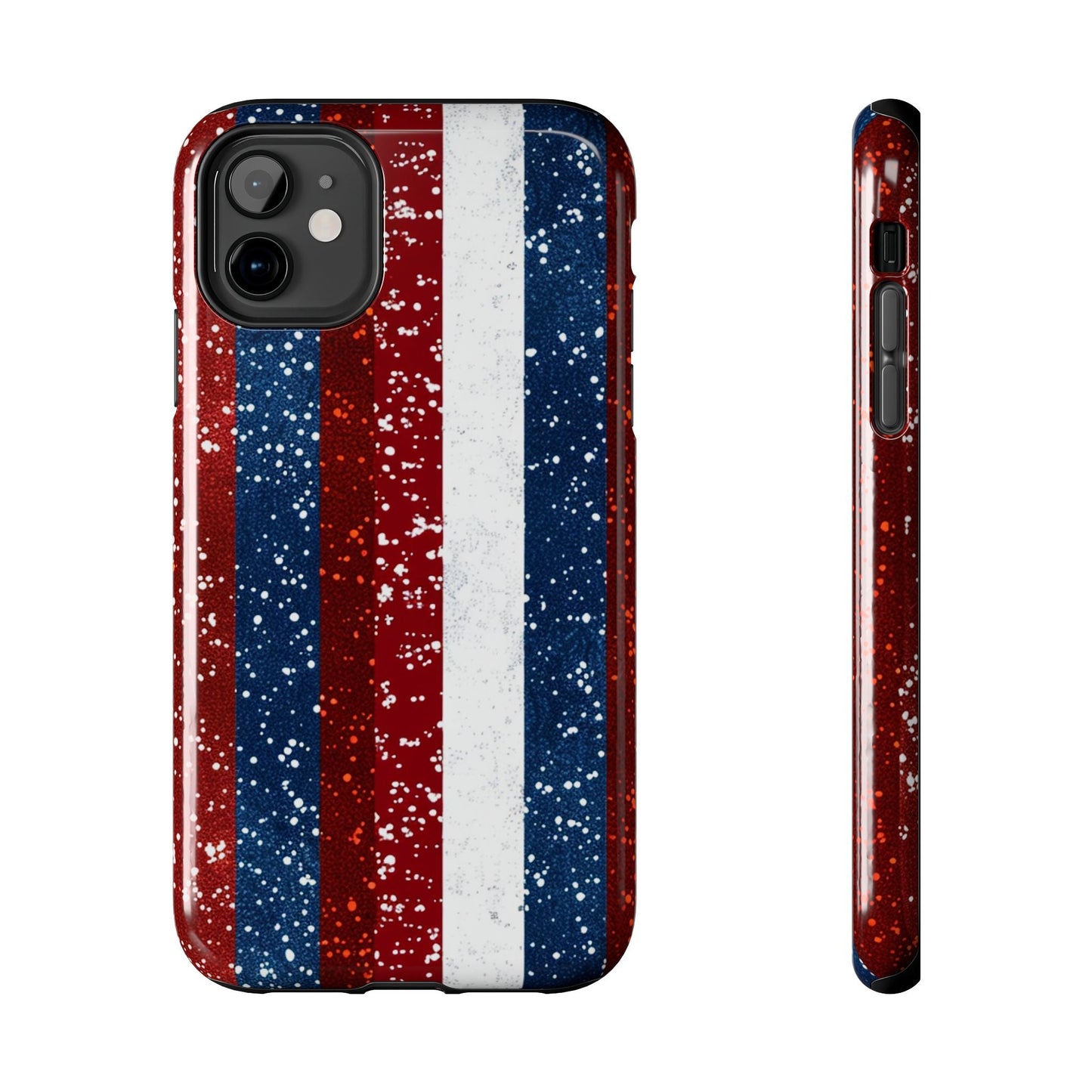 Patriotic Glitter Tough Phone Case - DS Artwork N Design