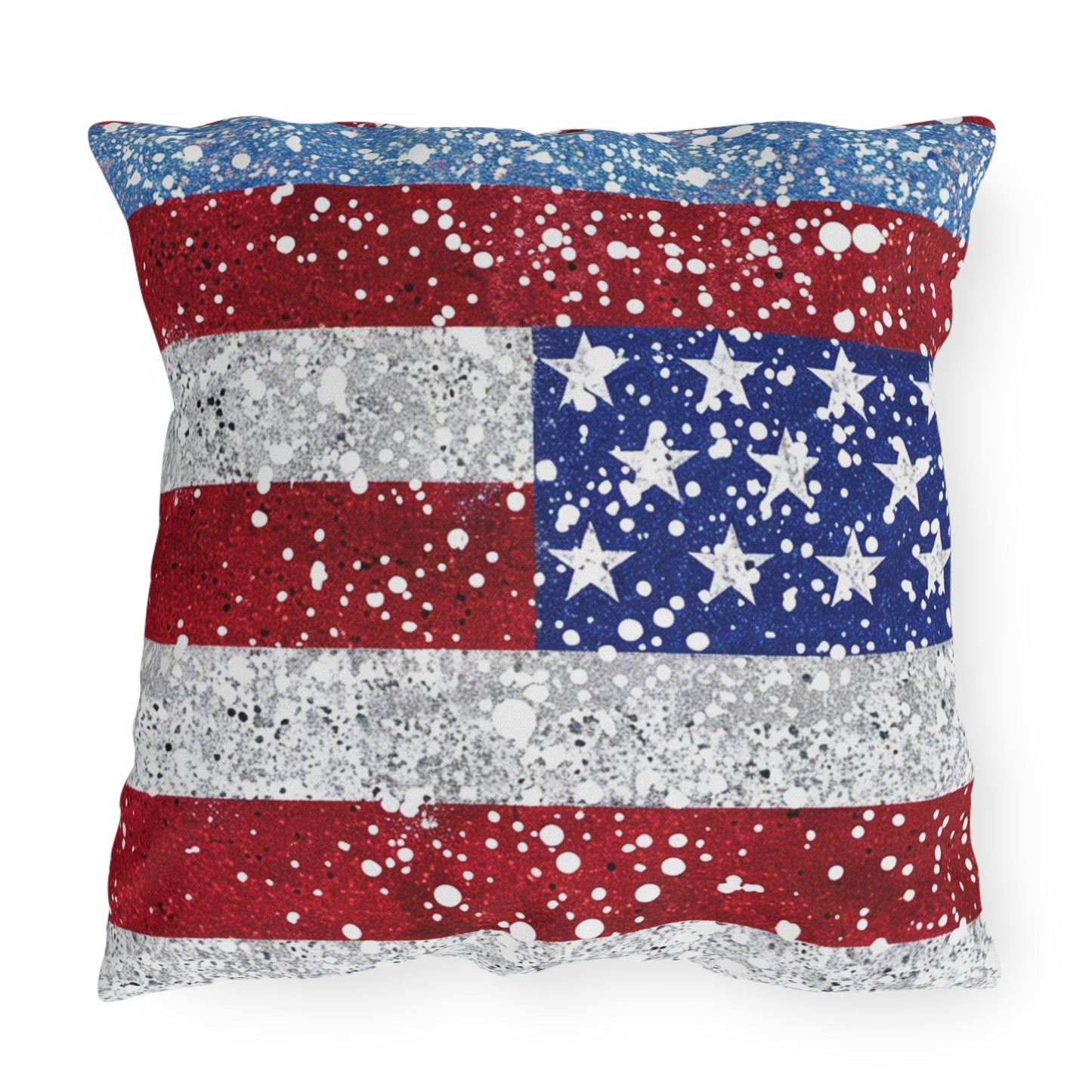 Patriotic Outdoor Pillow - American Flag Design - DS Artwork N Design