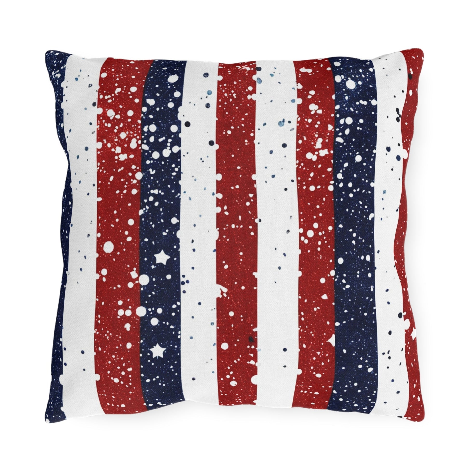 Patriotic Outdoor Pillows for Americana Decor - DS Artwork N Design