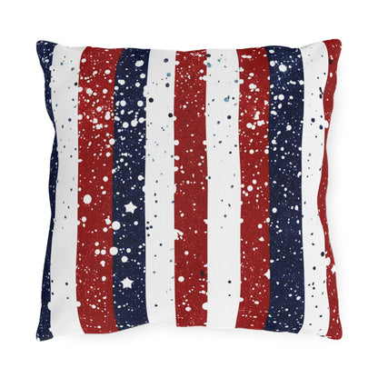 Patriotic Outdoor Pillows for Americana Decor - DS Artwork N Design