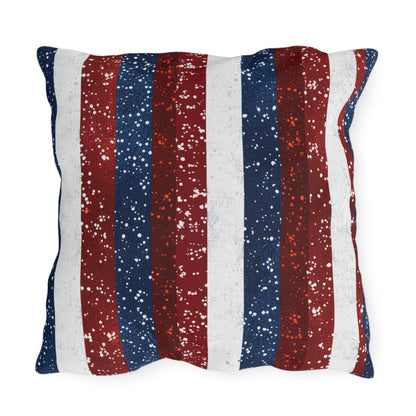 Patriotic Outdoor Pillows for Americana Decor - DS Artwork N Design