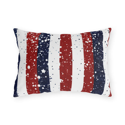 Patriotic Outdoor Pillows for Americana Decor - DS Artwork N Design