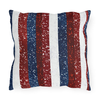 Patriotic Outdoor Pillows for Americana Decor - DS Artwork N Design