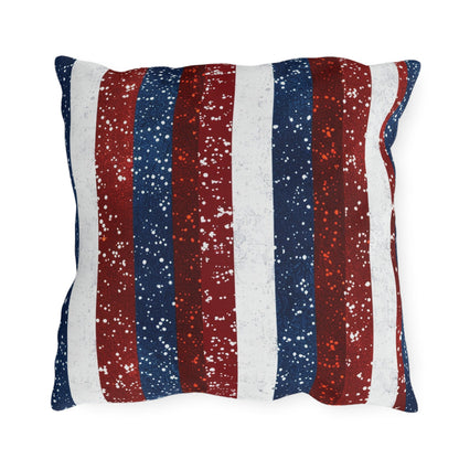 Patriotic Outdoor Pillows for Americana Decor - DS Artwork N Design