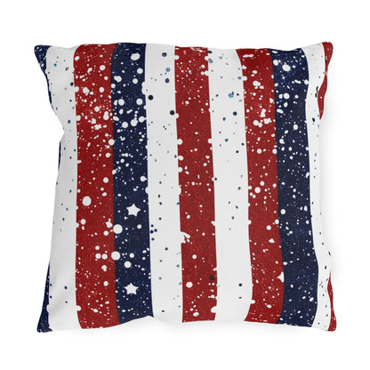 Patriotic Outdoor Pillows for Americana Decor - DS Artwork N Design