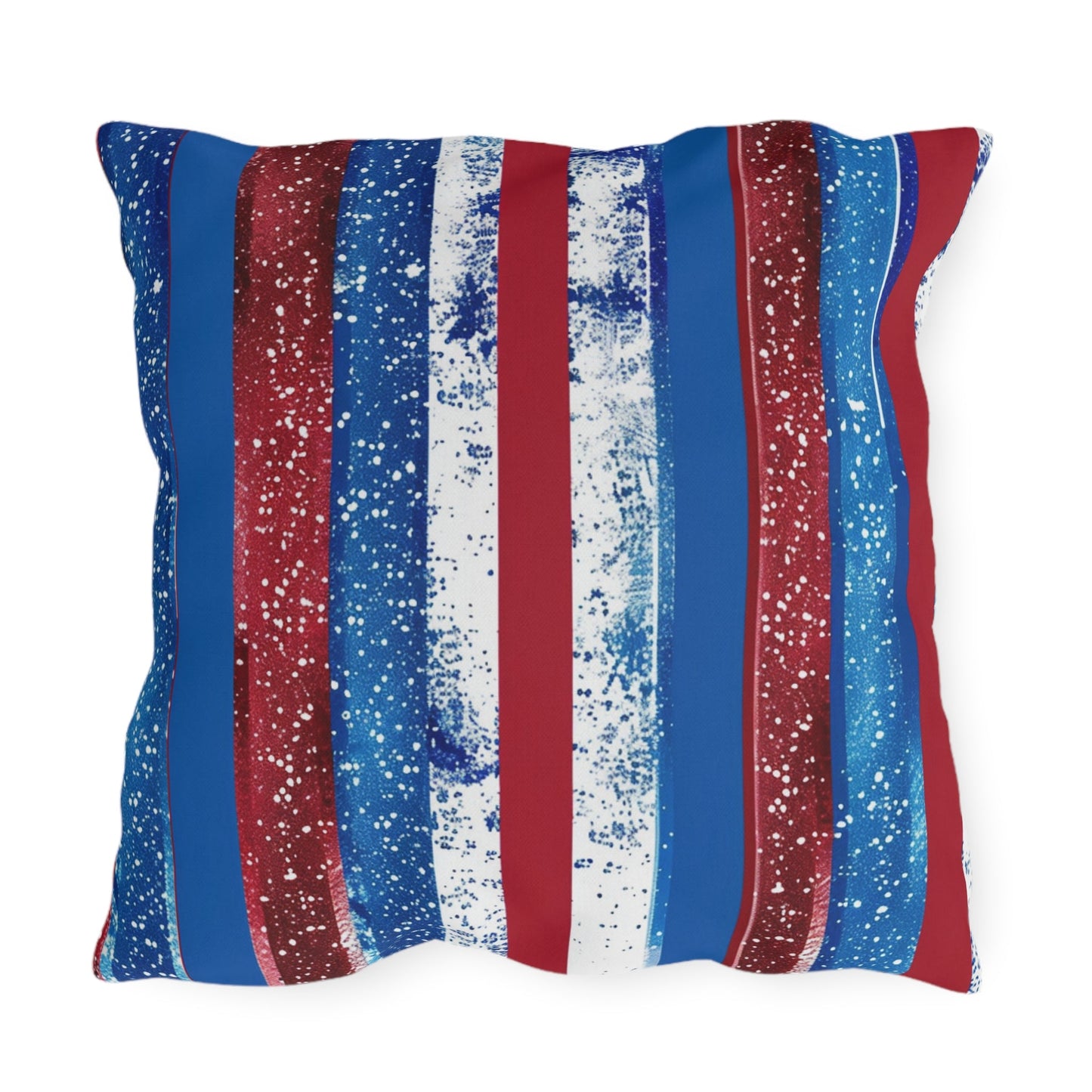 Patriotic Outdoor Pillows - Stripe Design - DS Artwork N Design
