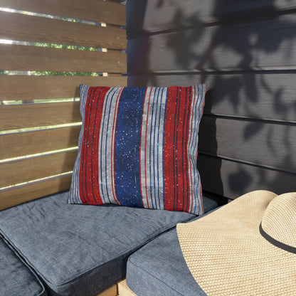 Patriotic Outdoor Pillows - Stripe Design - DS Artwork N Design