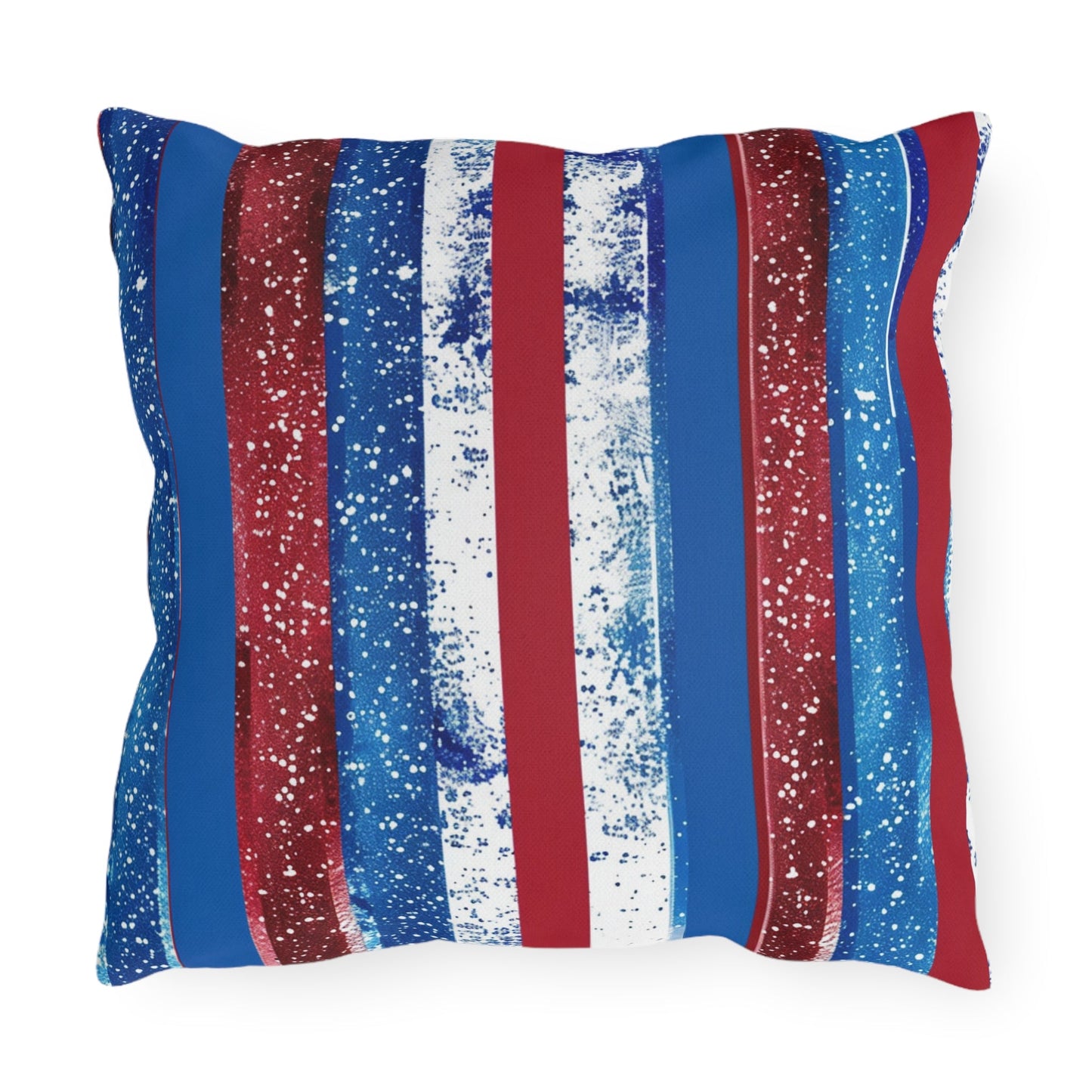 Patriotic Outdoor Pillows - Stripe Design - DS Artwork N Design