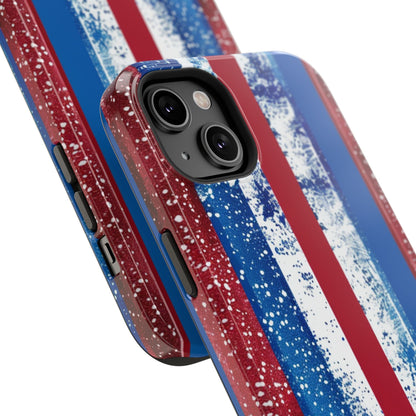 Patriotic Stripes Impact - Resistant Phone Case - DS Artwork N Design