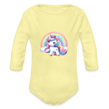 Rainbow unicorn - Long Sleeve Baby onesie - DS Artwork N Design