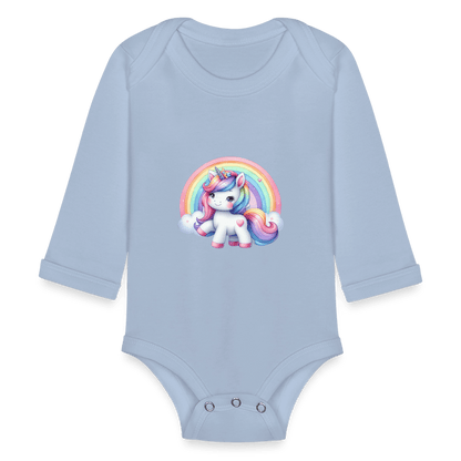 Rainbow unicorn - Long Sleeve Baby onesie - DS Artwork N Design