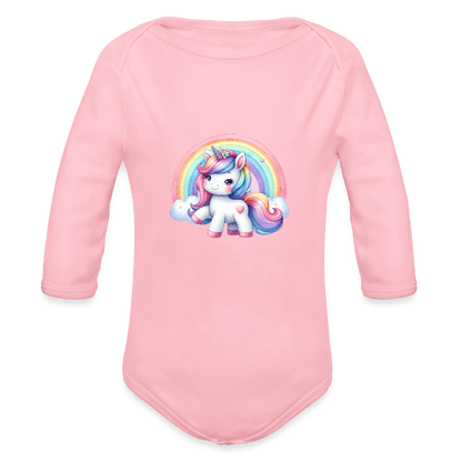 Rainbow unicorn - Long Sleeve Baby onesie - DS Artwork N Design