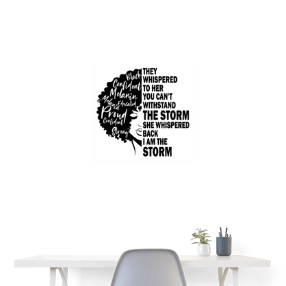 Strong Black Woman - Poster 24x24 - DS Artwork N Design