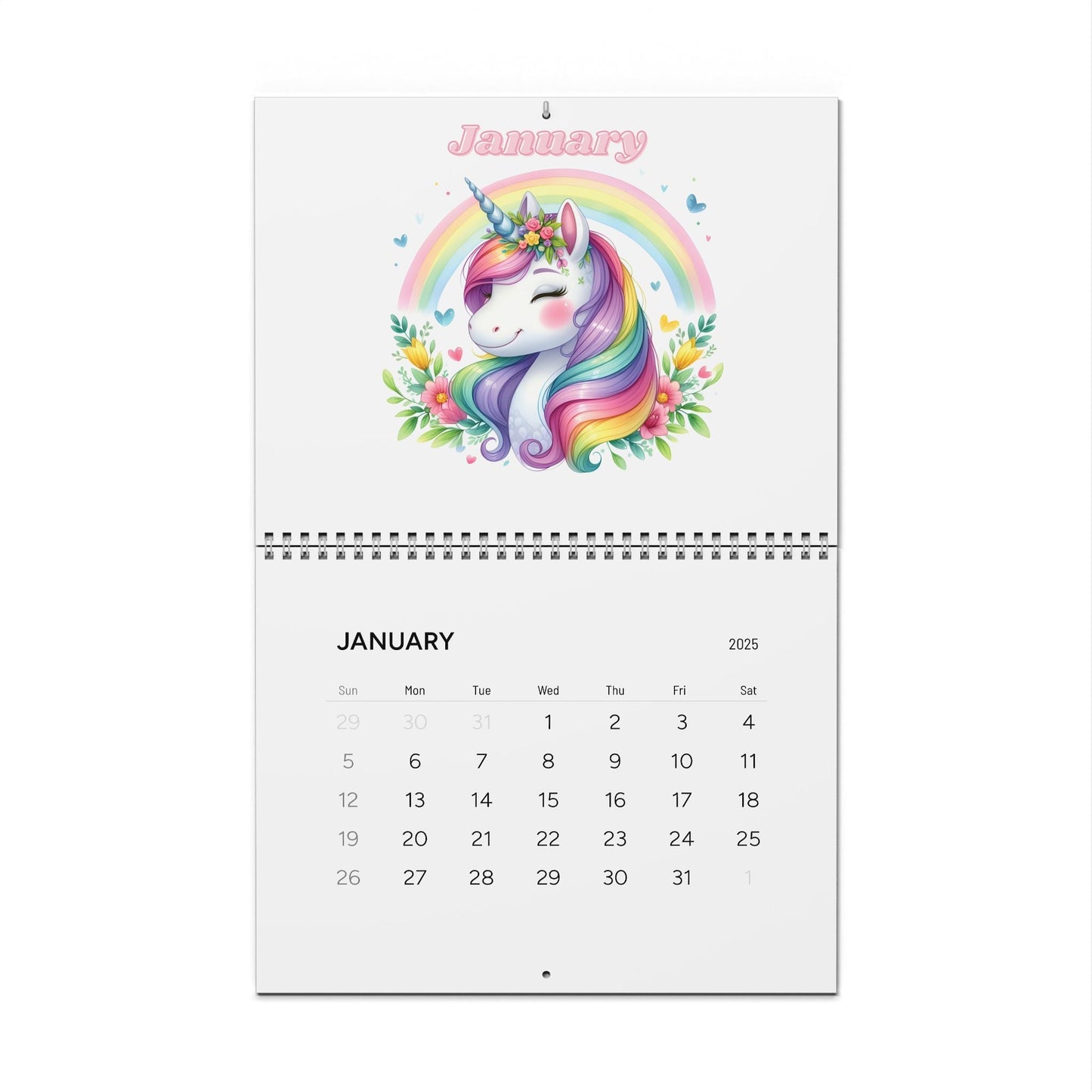 Unicorn Calendar - 2025 - DS Artwork N Design