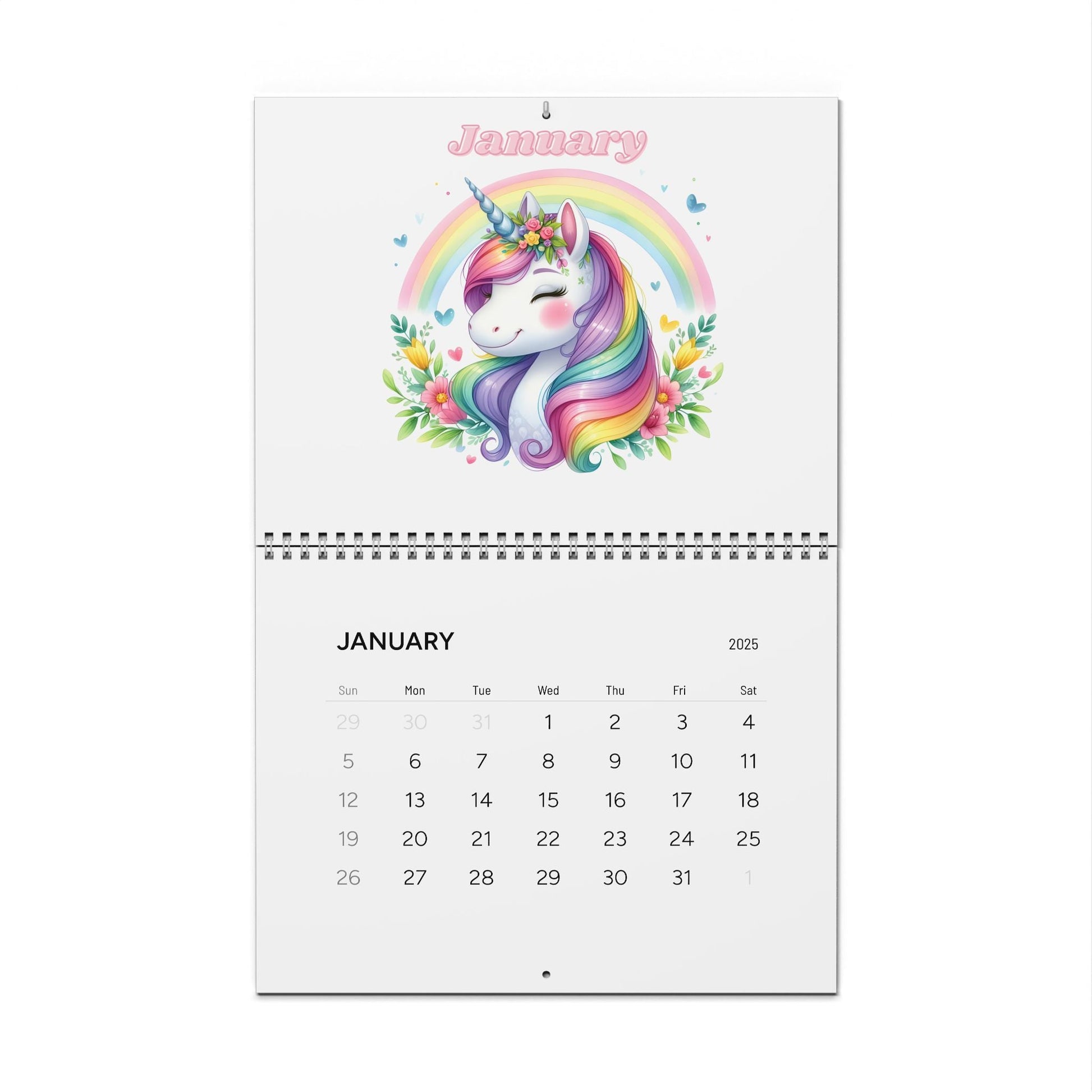 Unicorn Calendar - 2025 - DS Artwork N Design