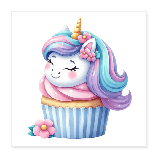 Unicorn Cupcake - Poster 16x16 - DS Artwork N Design